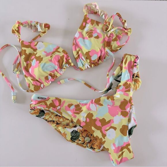 ⭕️ Maaji Bikini Swim Suit Peace Out 2 Way Large - Picture 2 of 6